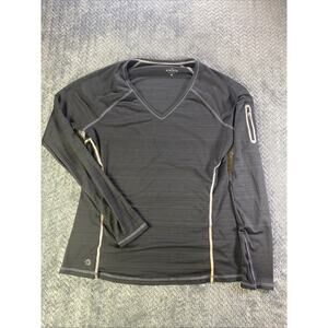 Athleta Zinger Womens V-Neck Long Sleeve Top Size M Performance Activewear‎ Yoga
